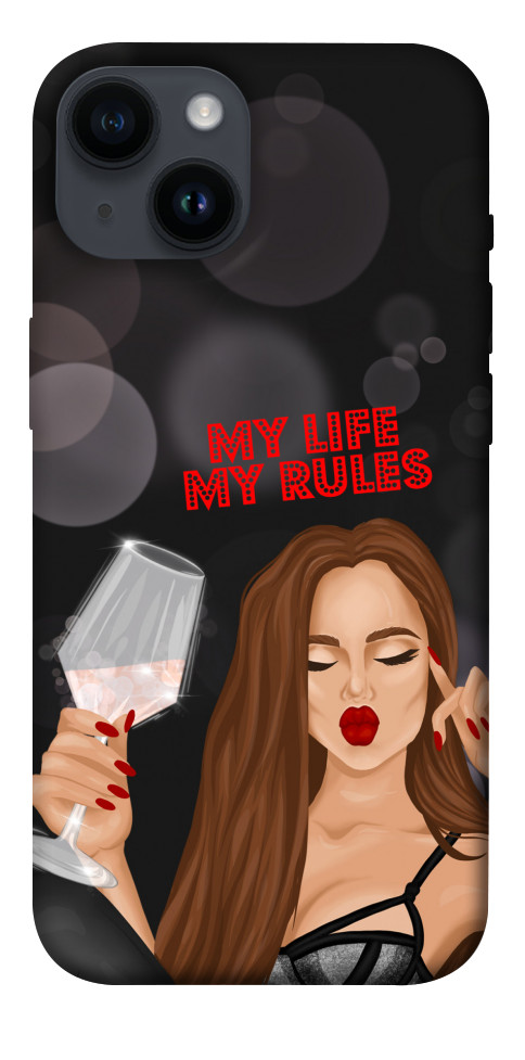 Чехол My life my rules для iPhone 14