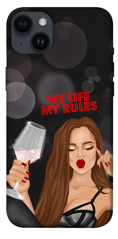 Чехол My life my rules для iPhone 14 Plus