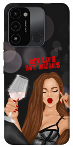 Чехол My life my rules для TECNO Spark 8C