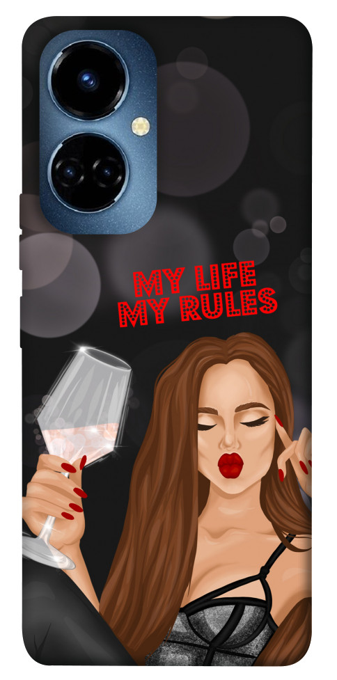 Чохол My life my rules для TECNO Camon 19 Pro (CI8n)