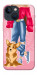 Чохол Girl and corgi для iPhone 13 mini