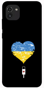 Чохол З Україною в серці для Galaxy A03