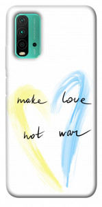 Чехол Make love not war для Xiaomi Redmi Note 9 4G