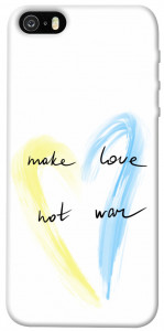 Чехол Make love not war для iPhone 5S