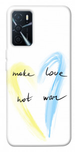 Чехол Make love not war для Oppo A16 4G