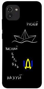 Чехол Рускій ваєний карабль для Galaxy A03
