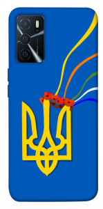 Чехол Квітучий герб для Oppo A16 4G