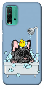 Чохол Dog in shower для Xiaomi Redmi Note 9 4G