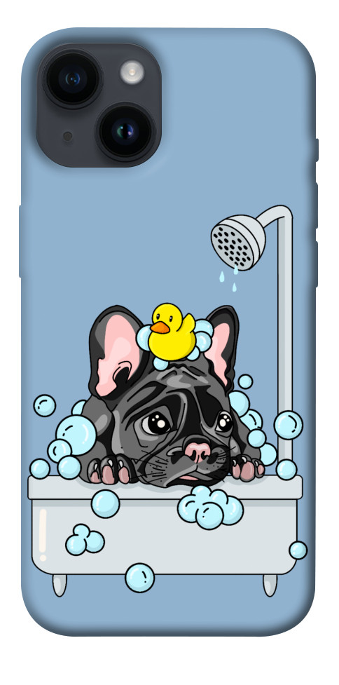 Чохол Dog in shower для iPhone 14