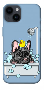 Чехол Dog in shower для iPhone 14