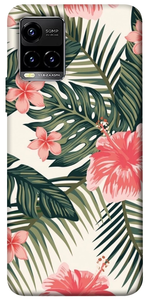 Чехол Tropic flowers для Vivo Y33s