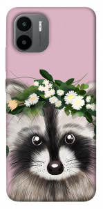 Чехол Raccoon in flowers для Xiaomi Redmi A1
