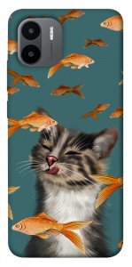 Чехол Cat with fish для Xiaomi Redmi A1