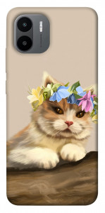 Чехол Cat in flowers для Xiaomi Redmi A1