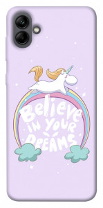 Чехол Believe in your dreams unicorn для Galaxy A04