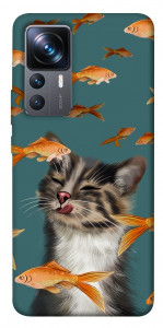 Чохол Cat with fish для Xiaomi 12T