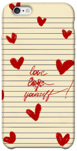 Чехол Love yourself для iPhone 6 (4.7'')