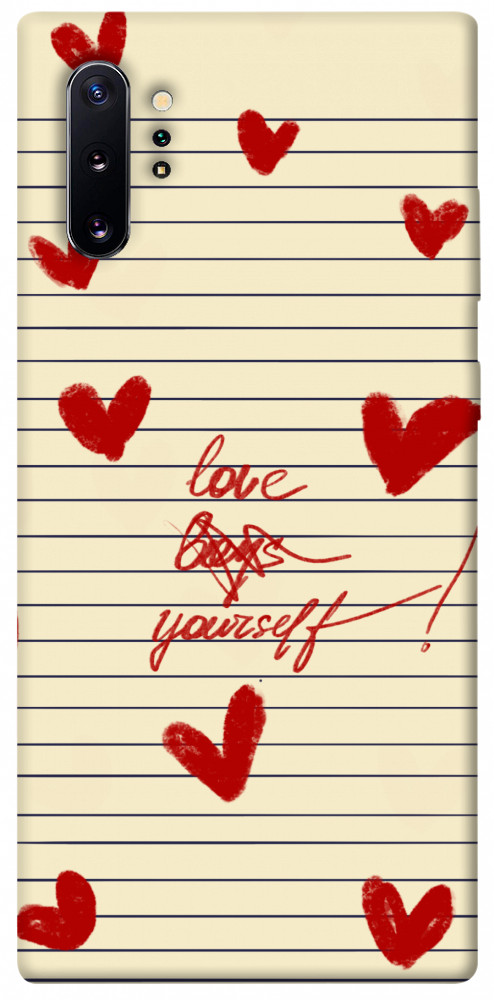 Чехол Love yourself для Galaxy Note 10+ (2019)