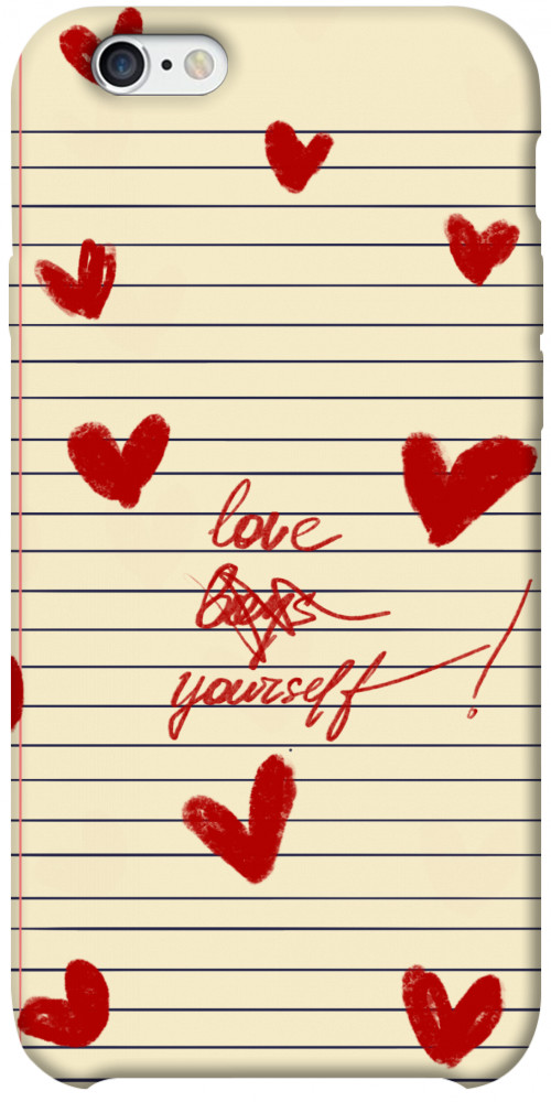 Чехол Love yourself для iPhone 6S Plus