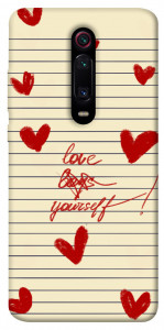 Чехол Love yourself для Xiaomi Mi 9T Pro