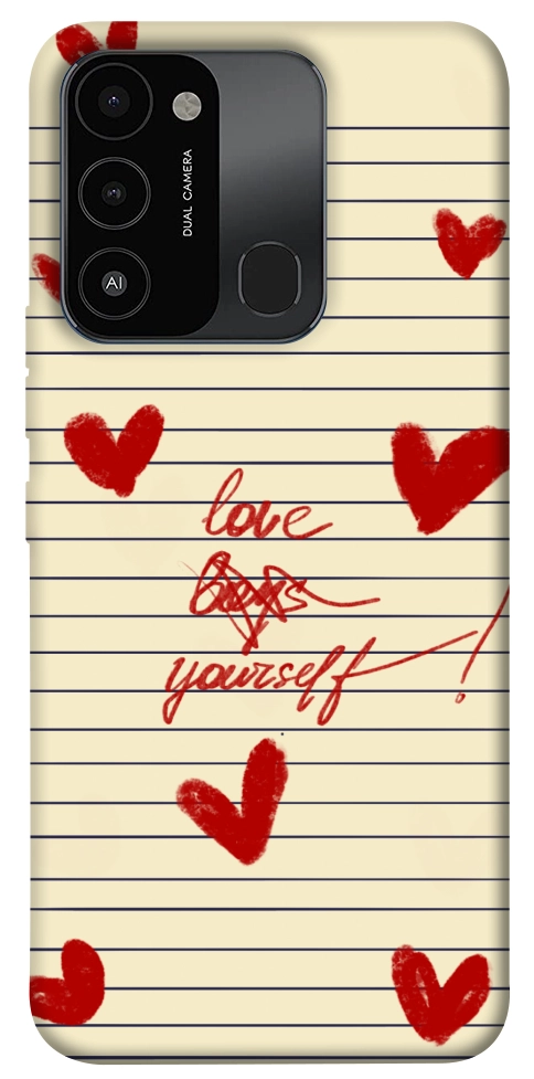 Чохол Love yourself для TECNO Spark 8C