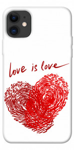 Чехол Love is love для iPhone 11