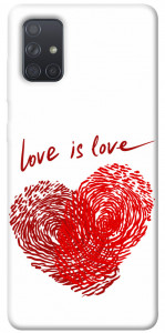 Чехол Love is love для Galaxy A71 (2020)