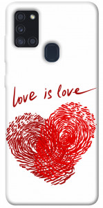 Чехол Love is love для Galaxy A21s (2020)
