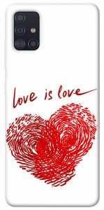 Чехол Love is love для Galaxy A51 (2020)