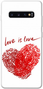 Чехол Love is love для Galaxy S10 Plus (2019)