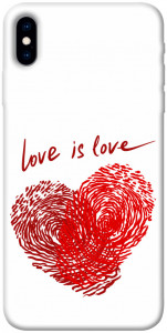Чехол Love is love для iPhone XS