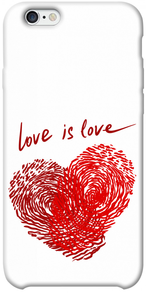 Чехол Love is love для iPhone 6S Plus