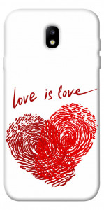 Чехол Love is love для Galaxy J7 (2017)