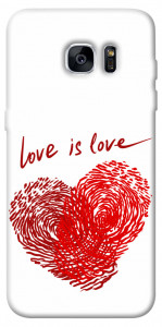 Чехол Love is love для Galaxy S7 Edge
