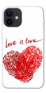 Чехол Love is love для iPhone 12 mini