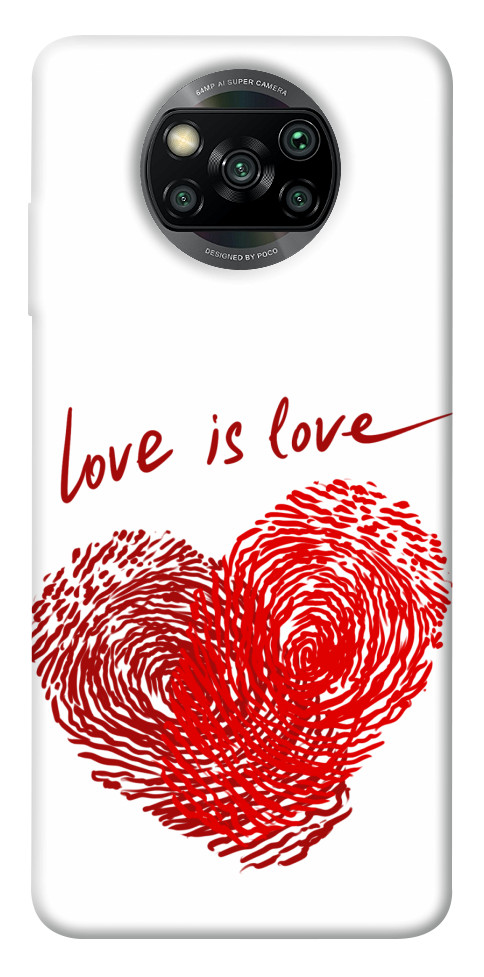 Чохол Love is love для Xiaomi Poco X3 NFC