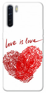 Чехол Love is love для Oppo A91