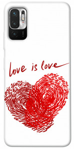 Чехол Love is love для Xiaomi Redmi Note 10 5G