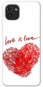 Чехол Love is love для Galaxy A03