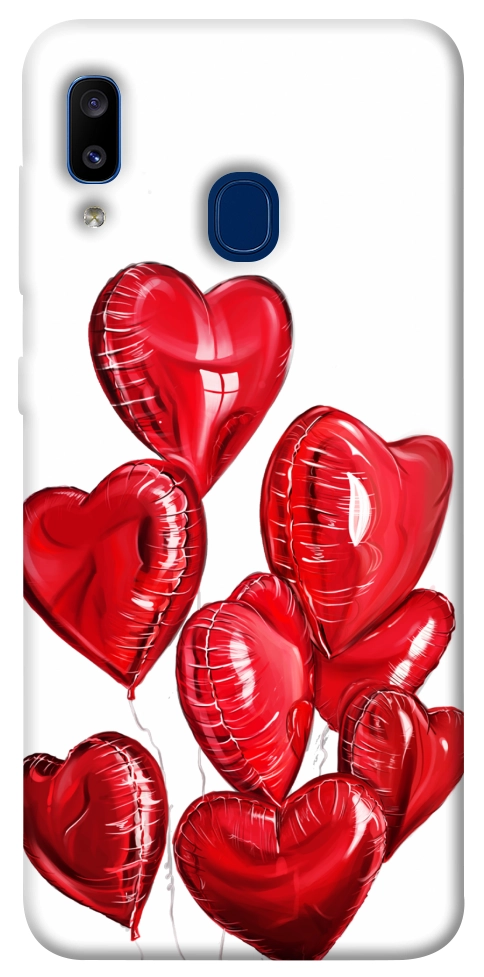 Чехол Heart balloons для Galaxy A20 (2019)