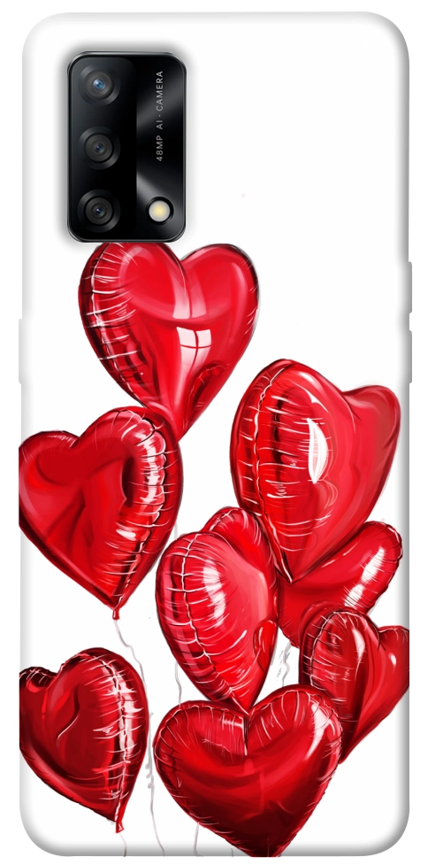 Чохол Heart balloons для Oppo A74 4G