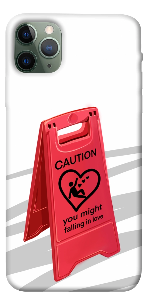 Чехол Caution falling in love для iPhone 11 Pro Max