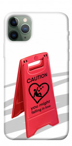 Чохол Caution falling in love для iPhone 11 Pro