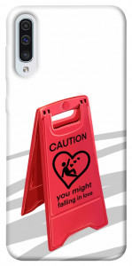 Чохол Caution falling in love для Samsung Galaxy A50 (A505F)