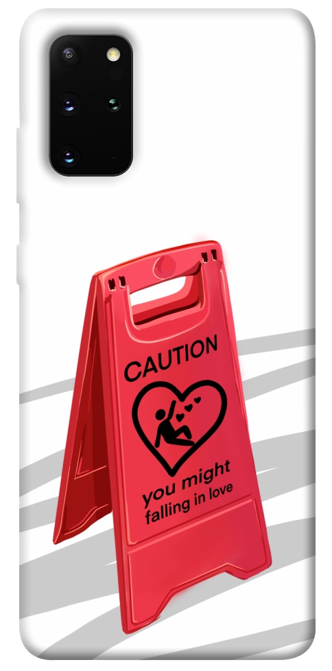 Чохол Caution falling in love для Galaxy S20 Plus (2020)