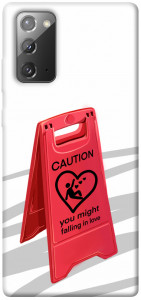 Чехол Caution falling in love для Galaxy Note 20