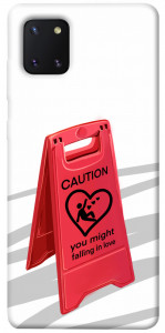 Чехол Caution falling in love для Galaxy Note 10 Lite (2020)
