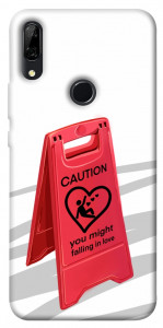 Чохол Caution falling in love для Huawei P Smart Z