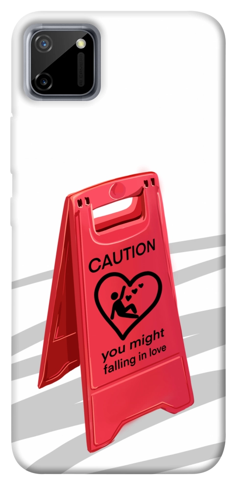 Чохол Caution falling in love для Realme C11