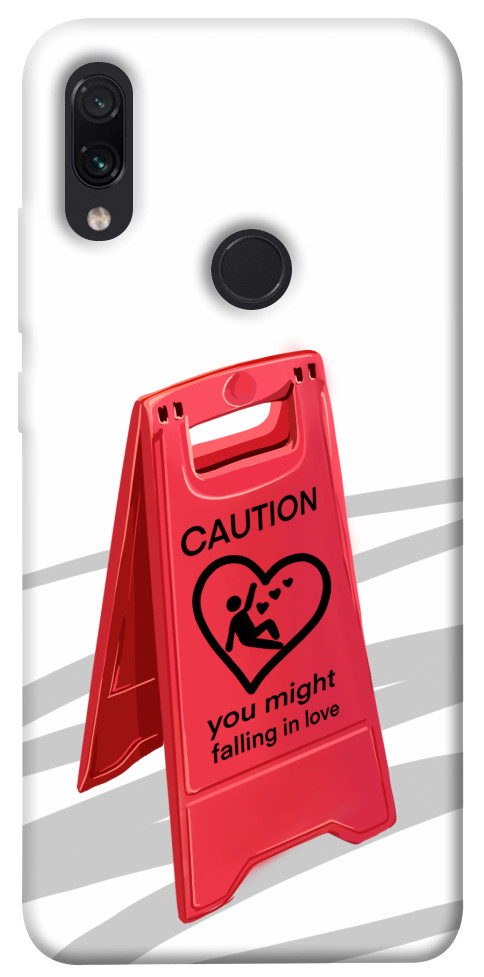 Чохол Caution falling in love для Xiaomi Redmi Note 7